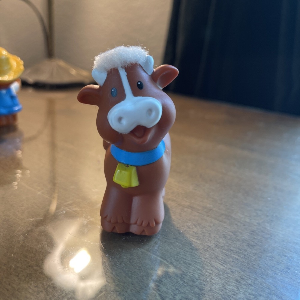Fisher Price Little People Touch Feel Farm Animals Farmer Horse Sheep Cow Pig - Picture 8 of 11
